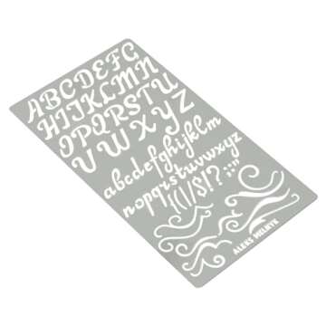 Aleks Melnyk Metal Stencils - Perfect for Journaling and Crafts