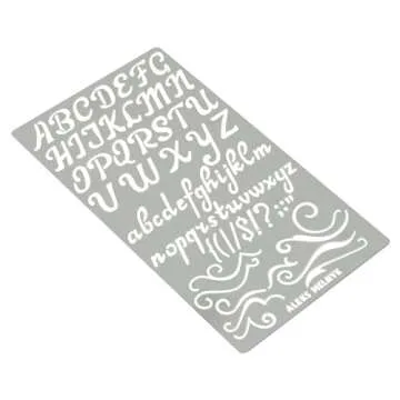 Aleks Melnyk Metal Stencils - Perfect for Journaling and Crafts