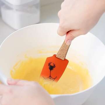 Cabilock Halloween Silicone Baking Spatula Set - Fun & Functional