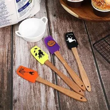Cabilock Halloween Silicone Baking Spatula Set - Fun & Functional