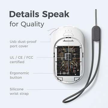 OCOOPA Magnetic Rechargeable Hand Warmers 2 Pack, Fast Heating, 3-Settings, UL Certified, Electric Portable Pocket Heater, Hunting, Golf, Camping Gear, Warm Gifts for Women, UT3 Lite