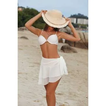 AI'MAGE Sheer Sarong Wraps for Women - Chic Beach Coverup
