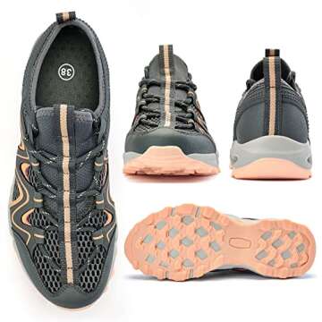 Akk Swim Shoes for Women - Breathable Pink Water Sneakers