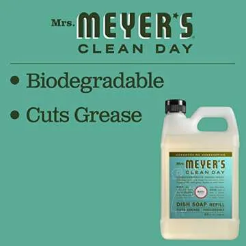 Mrs. Meyer's Clean Day Dish Soap Refill 48 oz Eco-Friendly