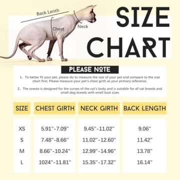 DENTRUN Cat Surgery Recovery Suit Female Male Soft Onesie, Kitten Surgical Collar Cone Alternative Shirt, Abdominal Wounds Anti-Licking Pajama for Small Pets Spay, Cat Body Suit Post Surgery