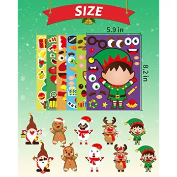 42 Sheets Christmas Stickers for Kids' Holiday Fun