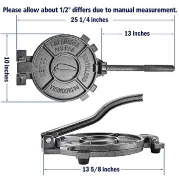 ARC Tortilla Press 10.4" for Perfect Homemade Tortillas