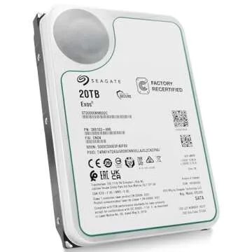 Seagate Exos 20TB Enterprise HDD for Data Storage
