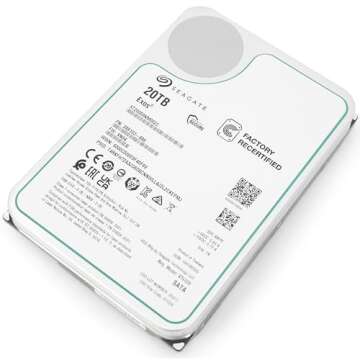 Seagate Exos 20TB Enterprise HDD for Data Storage