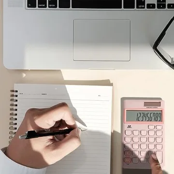 Mr. Pen 12-Digit Pocket Calculator in Light Pink