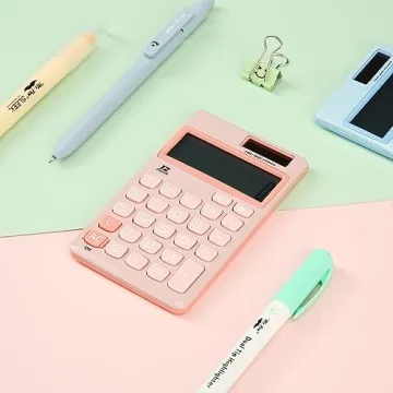 Mr. Pen 12-Digit Pocket Calculator in Light Pink
