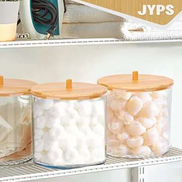 JYPS 2-Pack Stylish Laundry Pod Containers for Organizing