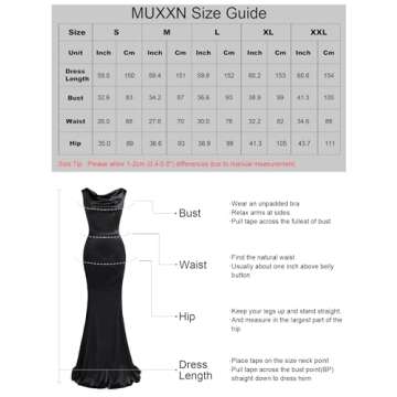 MUXXN Women's Sleeveless Floor Length Sheath Formal Vintage Cocktail Evening Long Maxi Dress Black L