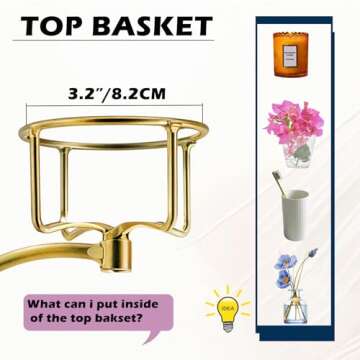 Stylish Hand Towel Holder with Candle Holder for Home