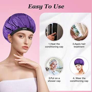 Cordless Deep Conditioning Heat Cap for Luxurious Hair Care