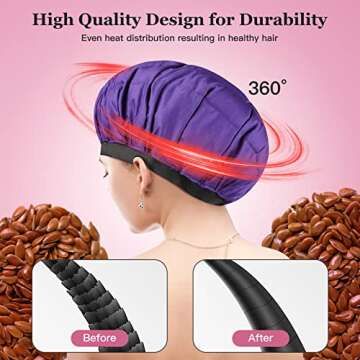 Cordless Deep Conditioning Heat Cap for Luxurious Hair Care