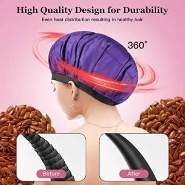 Cordless Deep Conditioning Heat Cap for Luxurious Hair Care