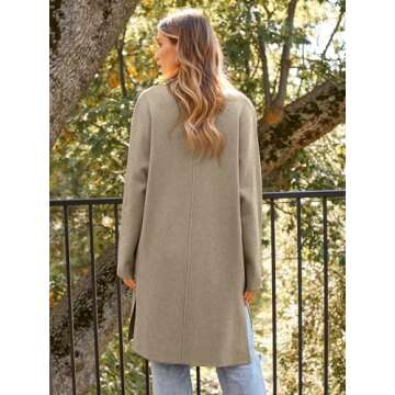 LILLUSORY Oversized Long Cardigan for Winter Fashion