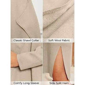 LILLUSORY Oversized Long Cardigan for Winter Fashion