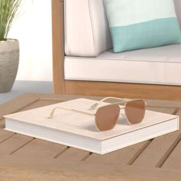 MASDUN Retro Oversized Square Polarized Sunglasses for Women Men Vintage Shades UV400 Classic Metal Sun Glasses (Gold/Black Grey+Black/Black Grey+Gold/Tan)