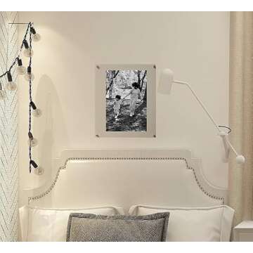 Cool Modern 8x10" Clear Acrylic Picture Frame Display