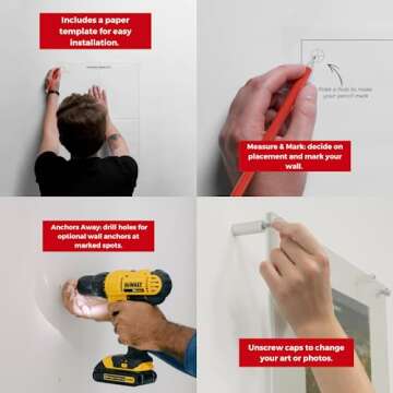 Cool Modern 8x10" Clear Acrylic Picture Frame Display