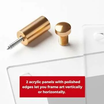 Cool Modern 8x10" Clear Acrylic Picture Frame Display
