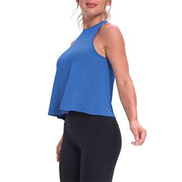 Mippo Cropped Workout Tops for Women - Stylish & Comfy
