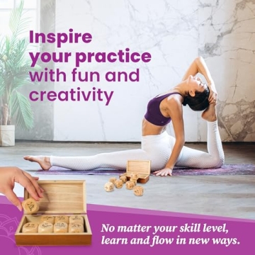 Zinsk Wooden Yoga Dice Set for Quick Yoga Routines