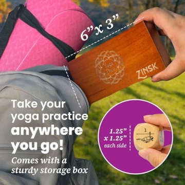 Zinsk Wooden Yoga Dice Set for Quick Yoga Routines