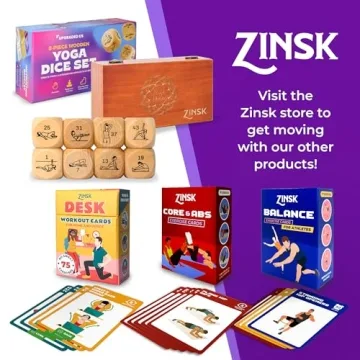 Zinsk Wooden Yoga Dice Set for Quick Yoga Routines
