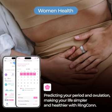 RingConn Smart Ring - Health Tracker with No Subscription
