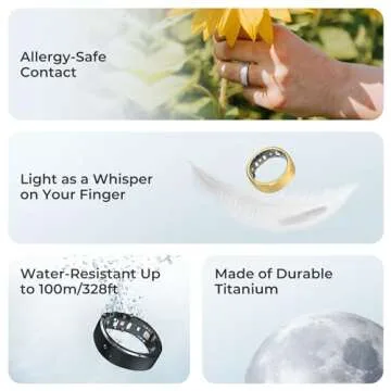 RingConn Smart Ring - Health Tracker with No Subscription