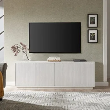 Henn&Hart Hanson TV Stand Up to 75" - Stylish & Spacious