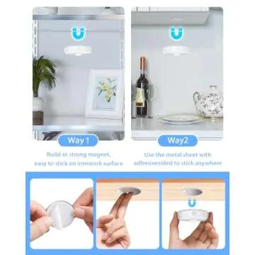 WILLED Rechargeable Puck Lights with Remote Control, 3 Color Temperatures and Timing Function, Dimmable Tap Light, Stick on Under Cabinet Lights, LED Puck Lights for Kitchen, Closet and Shelf(6 Pack)