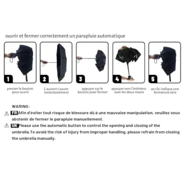 SY COMPACT Windproof Travel Umbrella - Lightweight