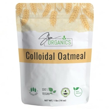 Shea Organics Organic Colloidal Oatmeal Powder - 16 OZ | Ideal for Soothing Baths and DIY Skin Care ...
