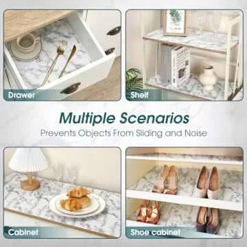 Non-Adhesive Durable Shelf Liner - Waterproof & Easy to Clean