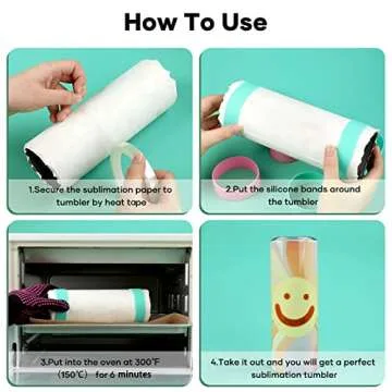 HTVRONT Heat Resistant Sublimation Gloves & Accessories Kit