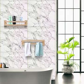 birola Nursery Book Shelves Set of 4,Wood Floating Nursery Shelves for Wall,Wall Bookshelves for Kids，Bathroom Decor, Kitchen Spice Rack (Set of 4)