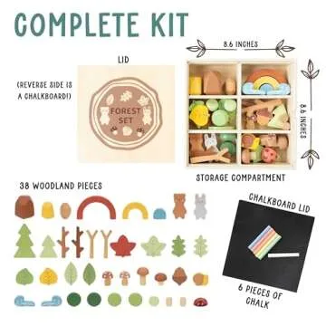 Wooden Forest Sensory Bin - Montessori Toys for Kids