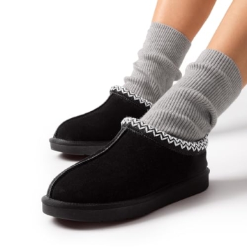 DREAM PAIRS Cozy Suede Slippers for Women - Warm & Stylish