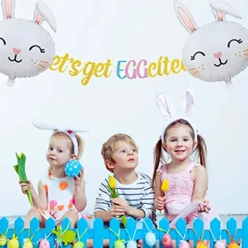 HADCKJA Bunny Balloons for Easter Events and Decorations