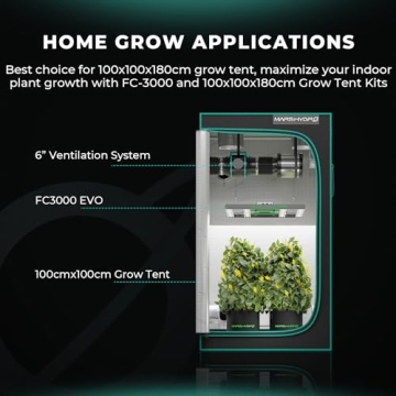 MARS HYDRO FC3000 LED Grow Light with Full Spectrum Coverage