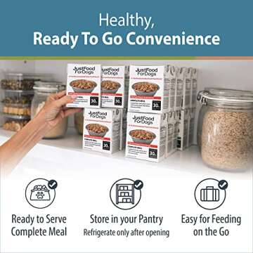 JustFoodForDogs Pantry Fresh Wet Dog Food, Complete Meal or Dog Food Topper, Beef & Russet Potato Human Grade Dog Food Recipe - 12.5 oz (Pack of 6)