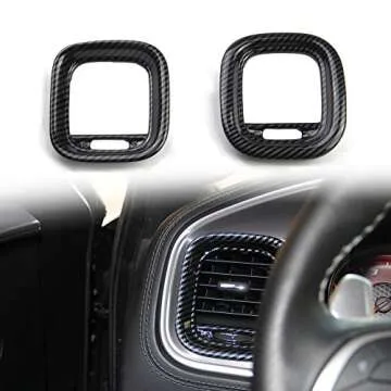 crosselec Carbon Fiber Air Vent Cover Trim Kit for Dodge Charger 2015-2023