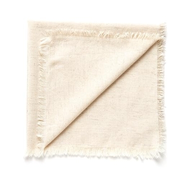 Elegant Cotton Linen Napkins by ACCENTHOME Set of 12