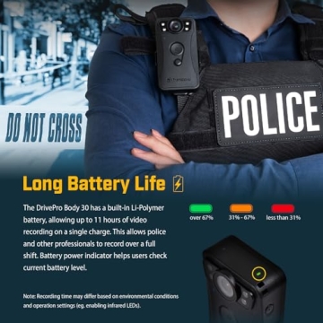 Transcend DrivePro Body 30 1080p with 64GB Storage for Everyone