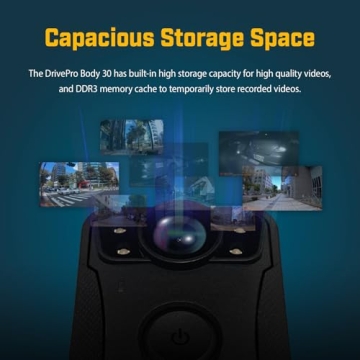 Transcend DrivePro Body 30 1080p with 64GB Storage for Everyone