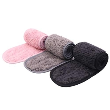 Simnice Spa Facial Headbands - Adjustable, Soft & Absorbent